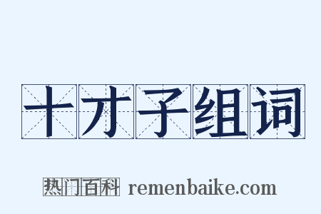 十才子组词是什么意思的图片